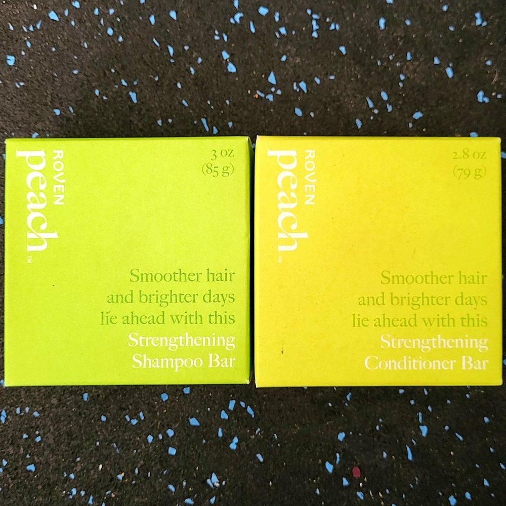 Peach Strengthening Shampoo and Conditioner Bars
